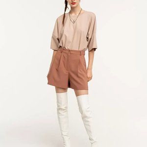 Front stitch a-line shorts